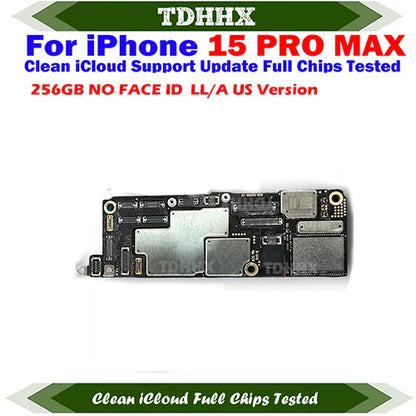 Mainboard Clean iCloud For iPhone 15 Pro Max Full Working Motherboard Support iOS Update Logic Board Plate E-SIM