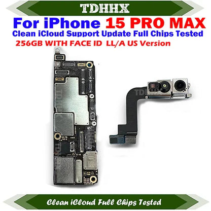 Mainboard Clean iCloud For iPhone 15 Pro Max Full Working Motherboard Support iOS Update Logic Board Plate E-SIM