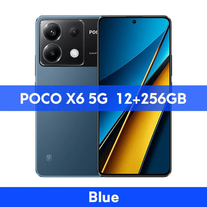 New POCO X6 5G Global Version Smartphone Snapdragon 7s Gen 2 120Hz Flow AMOLED Display 64MP Camera with OIS 67W Charging NFC