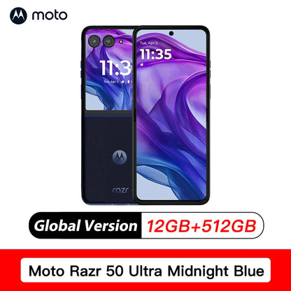 New Original Global Version Motorola Moto Razr 50 Ultra XT2451-3 6.9" Snapdragon 8s Gen 3 Folding Screen 4000mAh 50MP 45W