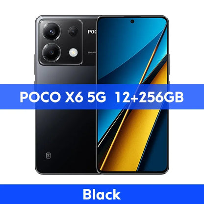 New POCO X6 5G Global Version Smartphone Snapdragon 7s Gen 2 120Hz Flow AMOLED Display 64MP Camera with OIS 67W Charging NFC