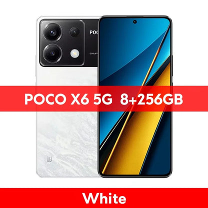 New POCO X6 5G Global Version Smartphone Snapdragon 7s Gen 2 120Hz Flow AMOLED Display 64MP Camera with OIS 67W Charging NFC